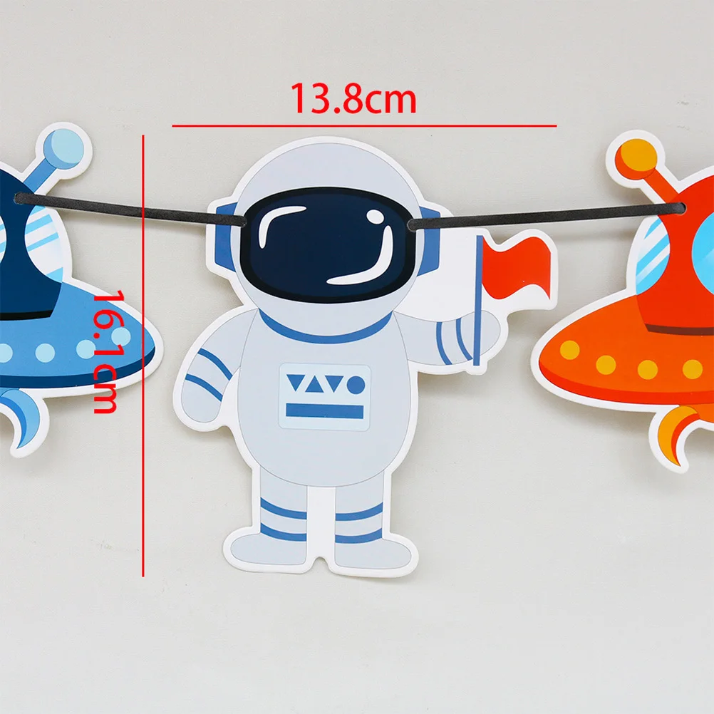 

Astronaut Rockets Decorations Hanging Ceiling for Bedrooms Banner Birthday Bunting Garland Party Supplies