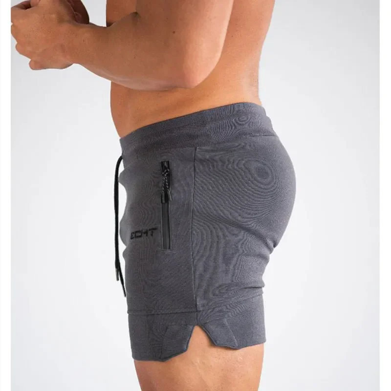 2025 Man Sports Shorts Men Beaching Shorts Zip Pocket Trousers Bodybuilding Sweatpants Fitness Jogger Running Gyms Men Shorts