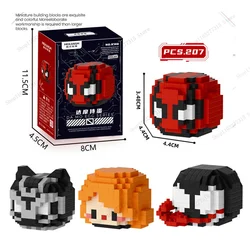 Wunder Gift Puppe Bausteine Deadpool Tier figur Modell kleine Partikel montiert DIY Puzzle Jungen Mädchen Geburtstags geschenke