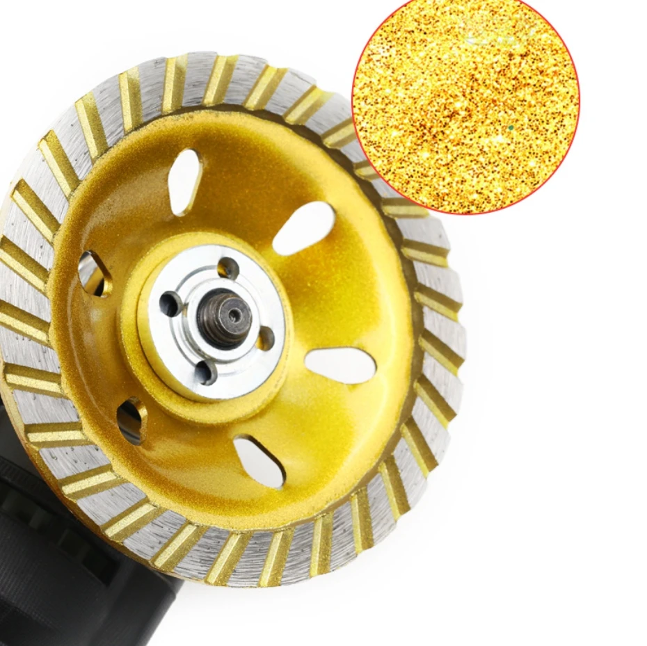4 Inch Concrete Turbo Diamond Grinding Cup Wheel 12 Segments Heavy Duty Angle Grinder Wheel for Concrete Masonry Grinding Polish