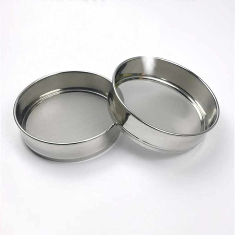 All 304 stainless steel double-layer punched frame standard inspection sample sieve Pharmacopoeia test sieve 15cm 120-400 mesh