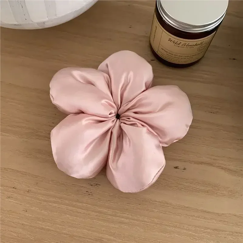 Korean New Sponge Floral Elastic Hair Bands Big Size Hair Rope Ties Women Barrettes Headwear Girls Hair Accessories