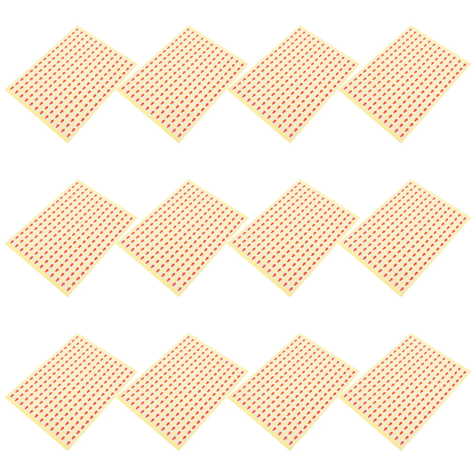 

2880pcs 15 Sheets Small Arrow Labels Adhesive Sticker Markers Reminder Coding Sign Factory Warehouse Office Use Windshield Daily