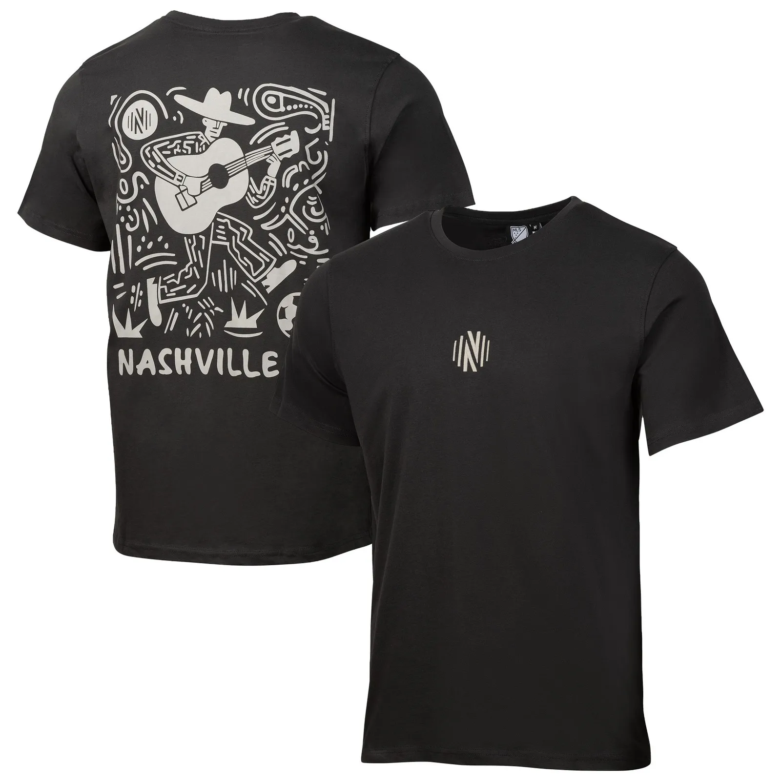 تي شيرت رجالي بتصميم رياضي من فحم السويد Nashville SC للاستخدام اليومي