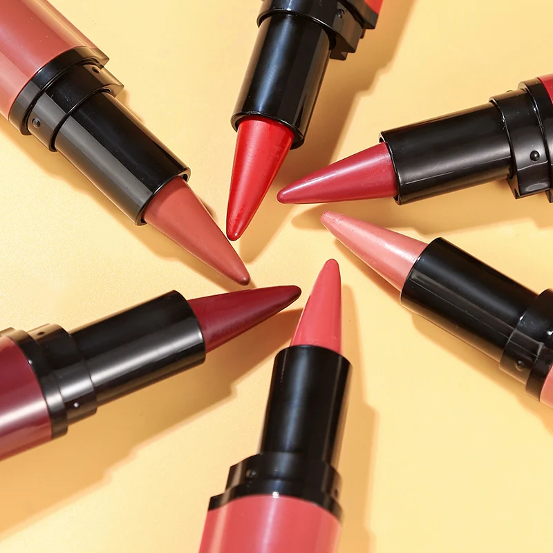 Penna per rossetto opaco - Matita per labbra liscia impermeabile e idratante a lunga durata - Trucco labbra quotidiano e uso per le feste di Natale!