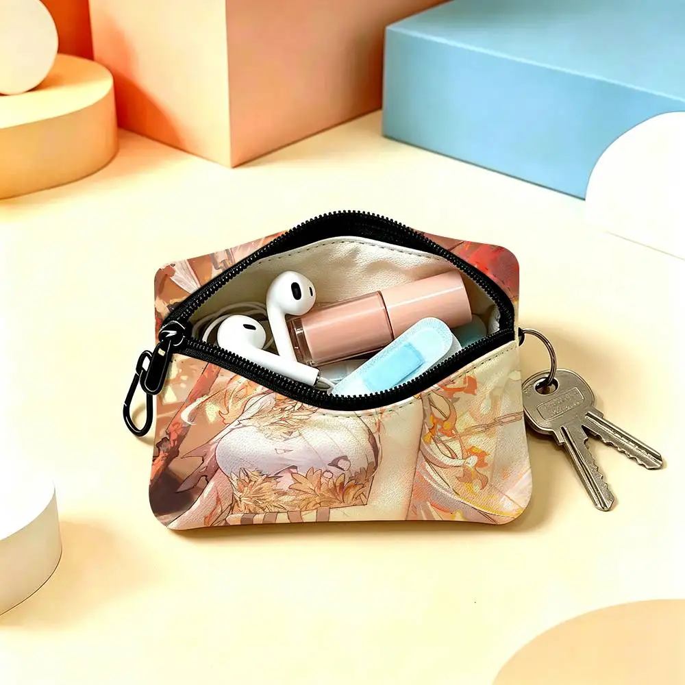 Cartoon Cinderella Wear-resistant Oxford Cloth Coin Purse Portable Backpack Hanging Card Storage Bag view 2
