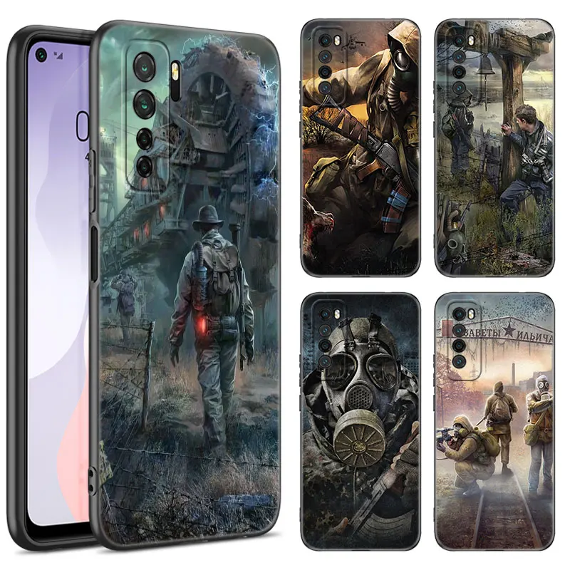 Stalker Clear Sky Black Silicone Phone Case For Huawei Nova 8 9 10 SE 11 Ultra 12 Pro 7i 8i 11i 11E Y70 Plus Y60 Y61 Y71 Y90 Y91