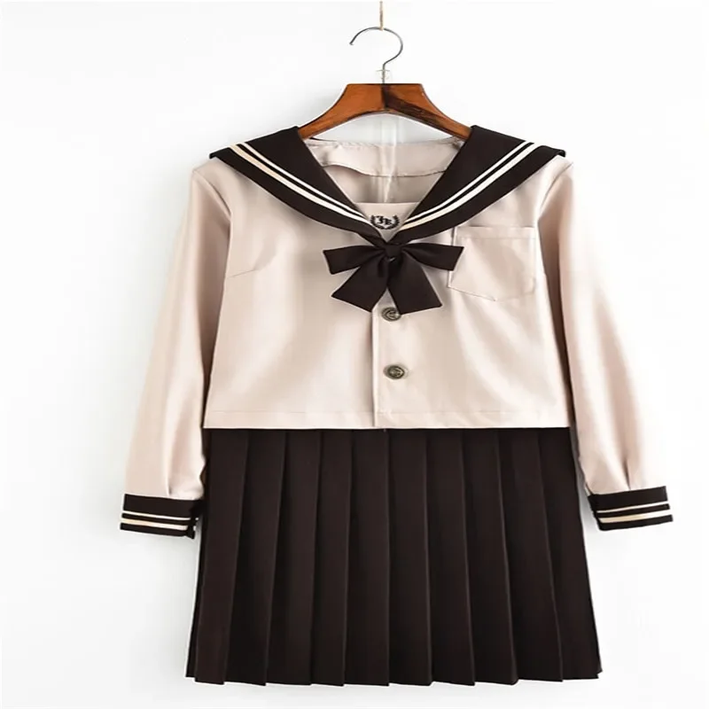 일본과 한국 학생 교복 JK 유니폼 애니메이션 코스프레 선원 유니폼 클래스 Cyanosis 유니폼 여성 패션 학교 소녀