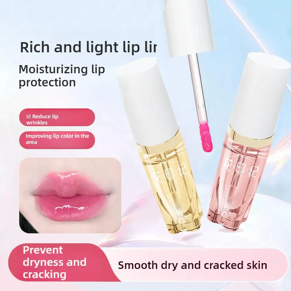 4ml aceite de labios brillo de labios maquillaje hidratante no pegajoso Sexy Primer cuidado brillo tinte cosméticos labial bálsamo agua brillante M9K5