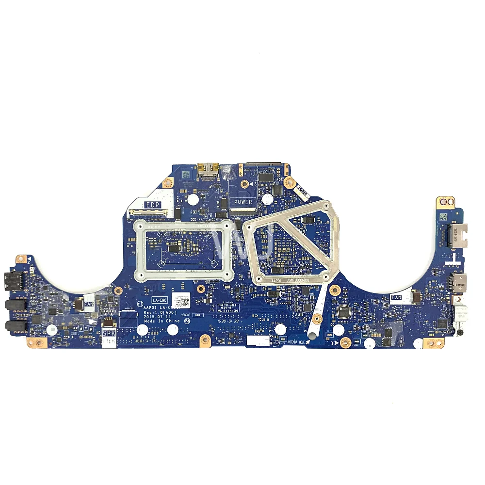 LA-C901P For dell 13 R2 M13R Notebook Motherboard CN-0NHYX3 0V3TCJ 0VC62V Mainboard with i5- i7 CPU GTX 960M