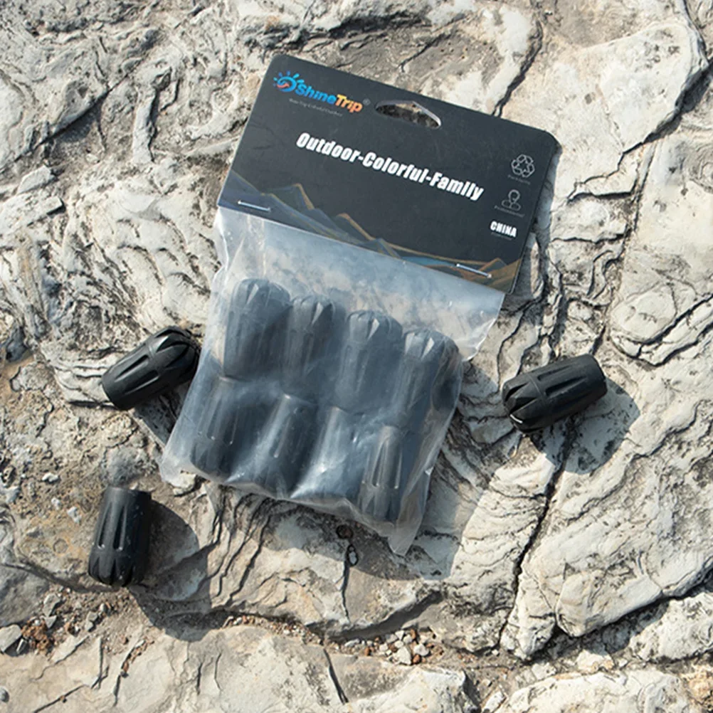 8 Pcs Trekking Pole Tip Walking Stick Ends Poles Cane Protector Off-road Microphone