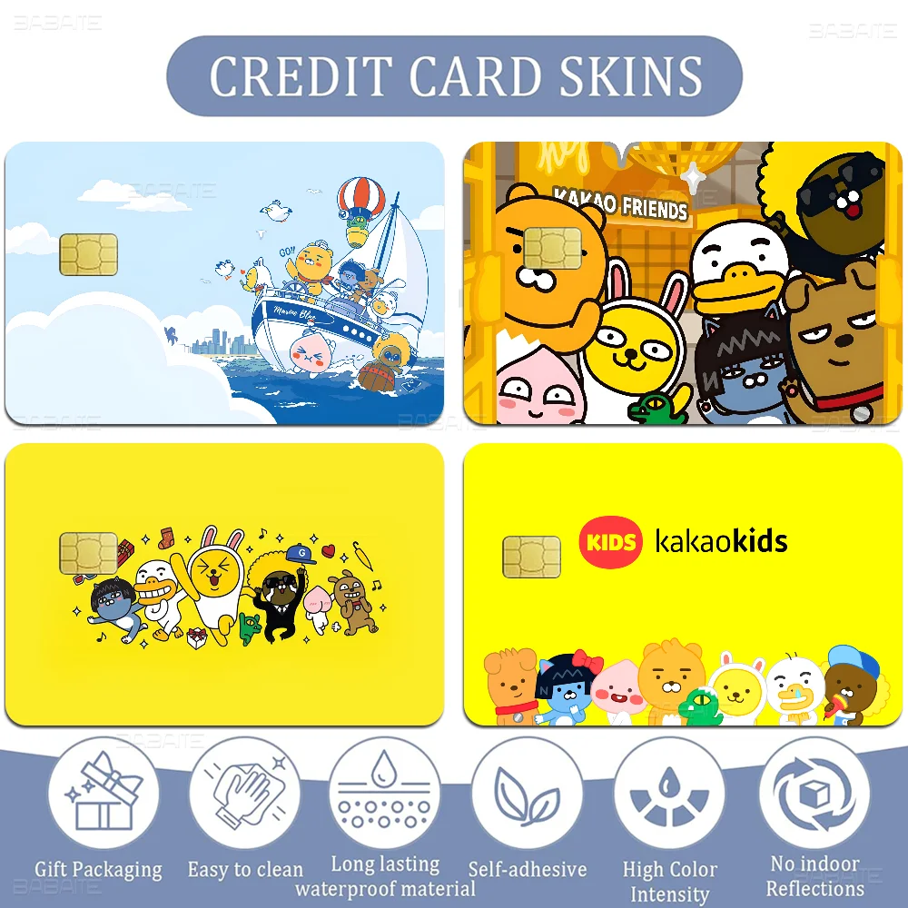 Carpet Kakaos Friends 100% Hot Sale Amine Credit Debit Bank Card Bus Card Film Skin Sticker