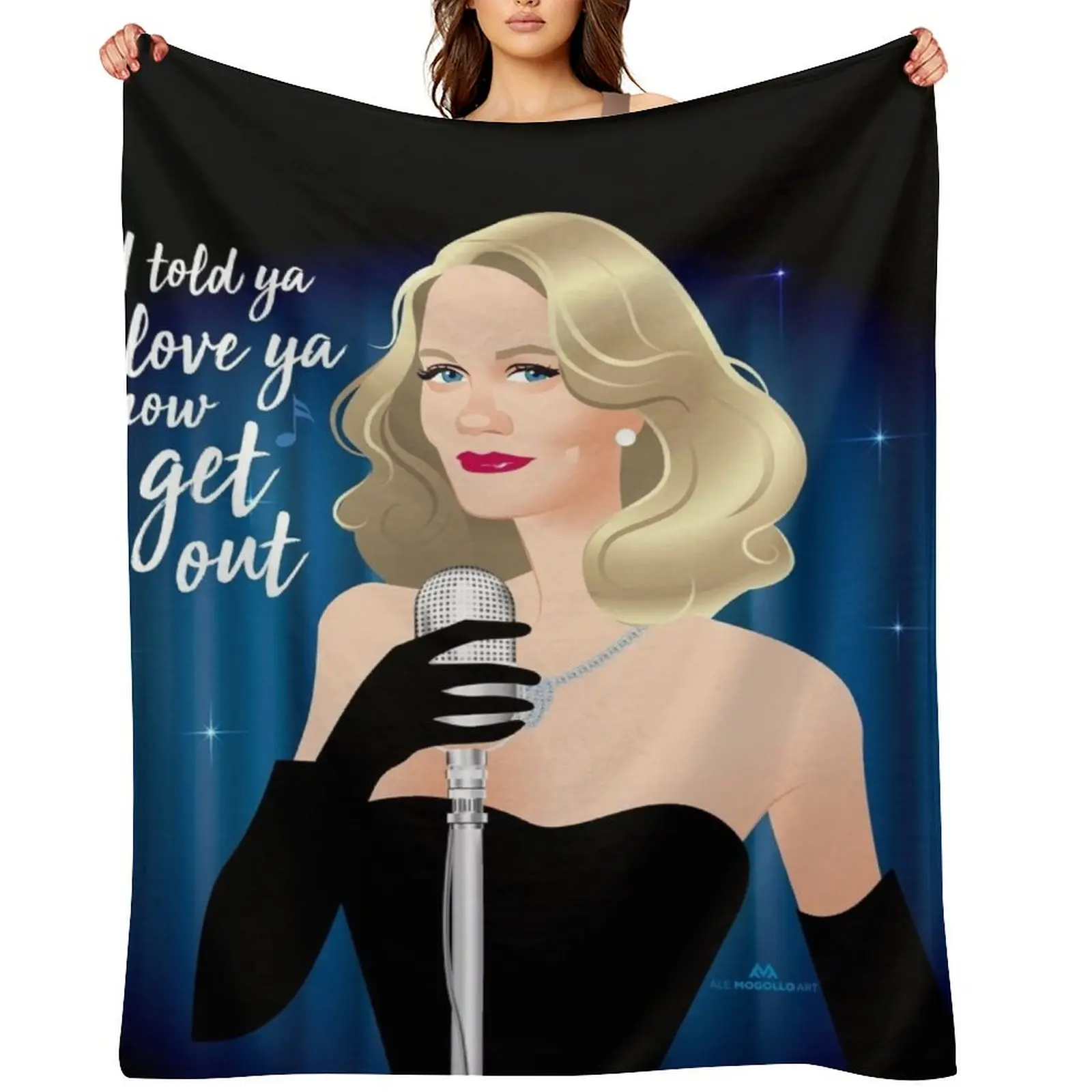 

Now get out! Throw Blanket heavy to sleep manga Softest Soft Plaid Blankets