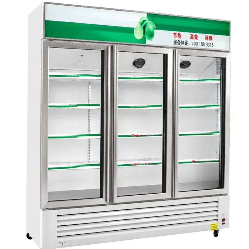 飲料陳列キャビネット,両開きドア,冷蔵冷凍庫,生鮮食品保管用,3つの垂直ドア