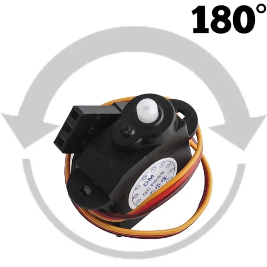 1/2/4 PCS DM-S0020 2.1g RC Micro Servo 180 Degree 4.8V-6V Sub Mini Servos Motor for RC Airplane Hobby Parts JR Connector 4.8V-6V