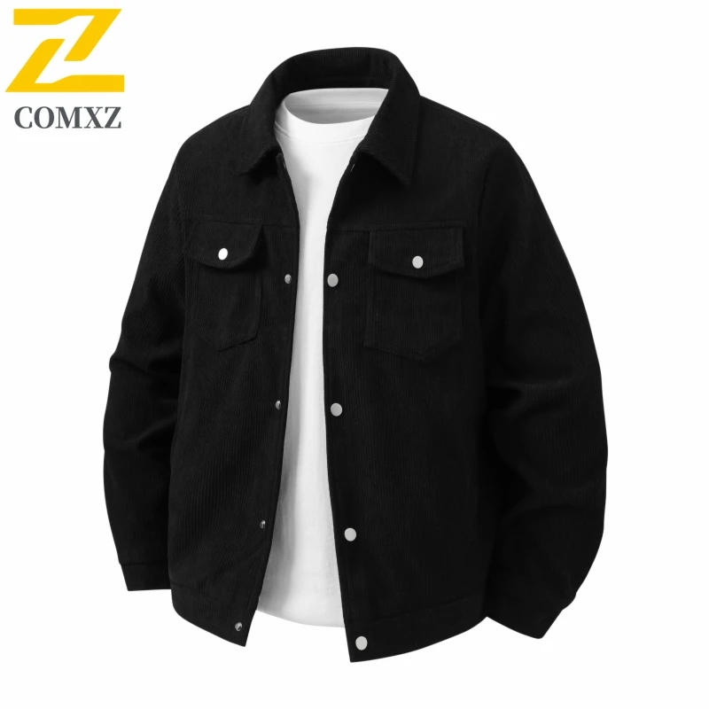 2025 الخريف والشتاء الرجال سترة صوف الضأن طوق يندبروف ومعطف دافئ الرجعية بلون منتصف العمر ملابس للرجال 4XL #2