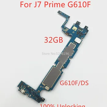 1pcs 100% unlocking motherboard chip system logic board for Samsung Galaxy J7 prime J7Prime G610F G610F/DS replace part