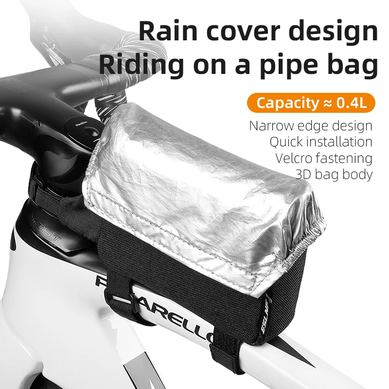 

Rainproof Top Tube Bicycle Bag Front Frame Cycling Pouch Storage Bag for MTB Road Bike Commuting Travel Bike Bag