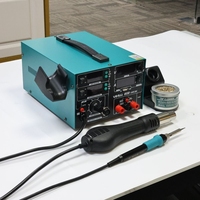 YIHUA 853D 2A 3 in 1 Digital Welding Machines Hot Air Gun Solder Iron Repair Soldering Station BGA Rework Heat Gun Desoldering