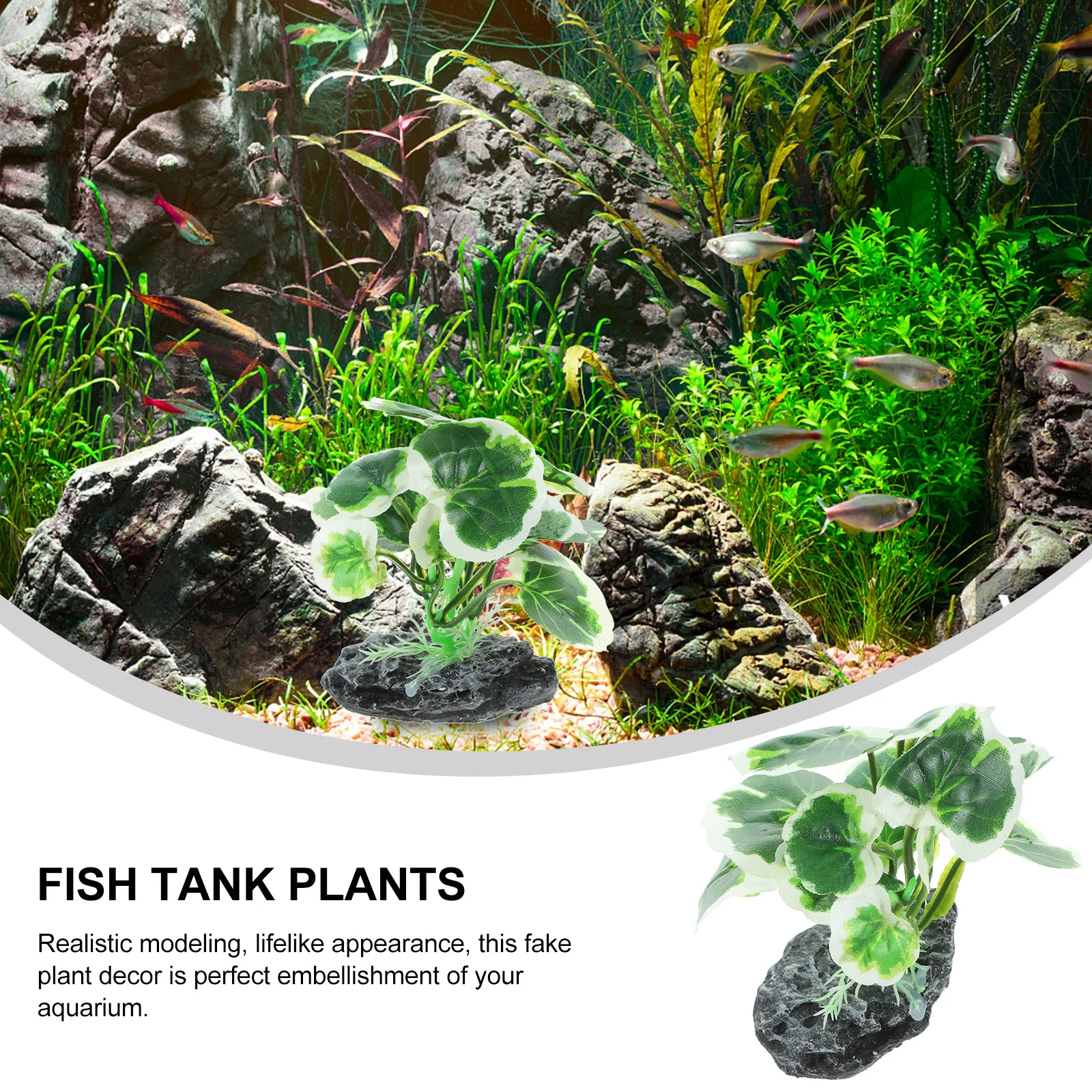 

Simulation Plant Ornament Premium Artificial Aquarium Decor For Fish Tank Fresh Salt Water Compact Plastic Plants