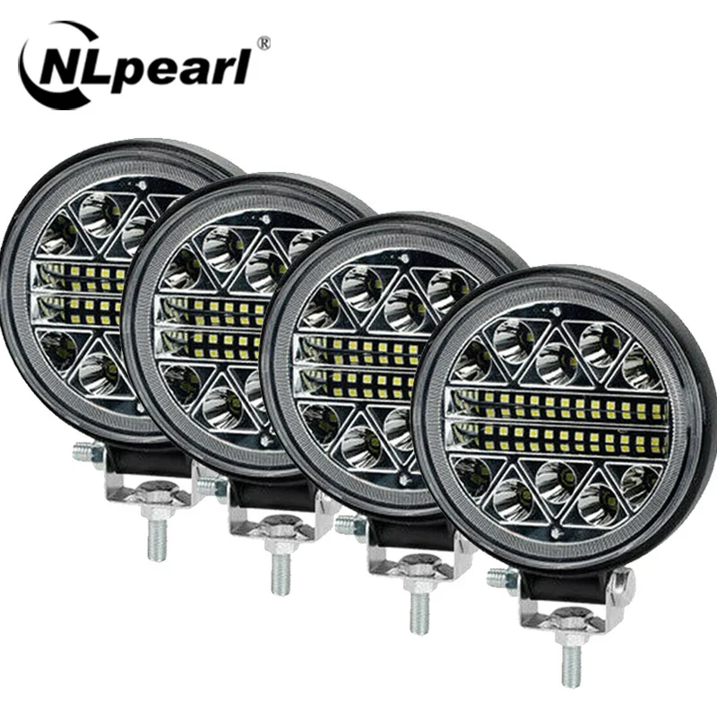 NLpearl-Barra de luz LED de trabajo para coche, faro antiniebla de conducción, 4 \