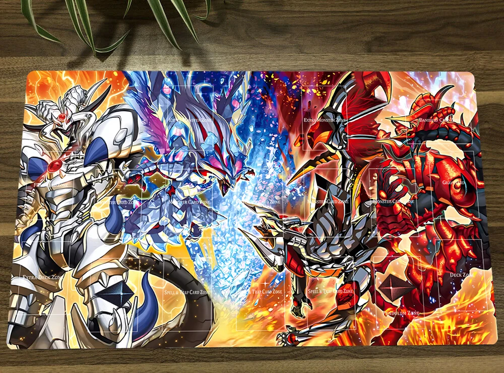 YuGiOh Branded Fusion TCG CCG Mat Trading Card Game Mat Table Playmat Desk Gaming Play Mat Mouse Pad 60x35cm Free Bag