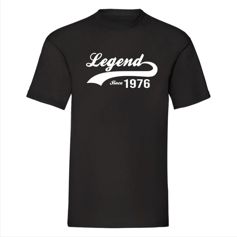 Legend Since Graphic T-Shirt Perfect 50th Birthday Gift for Men & Women Vintage 1976 Year Old Shirt Unique Idea Streetwear