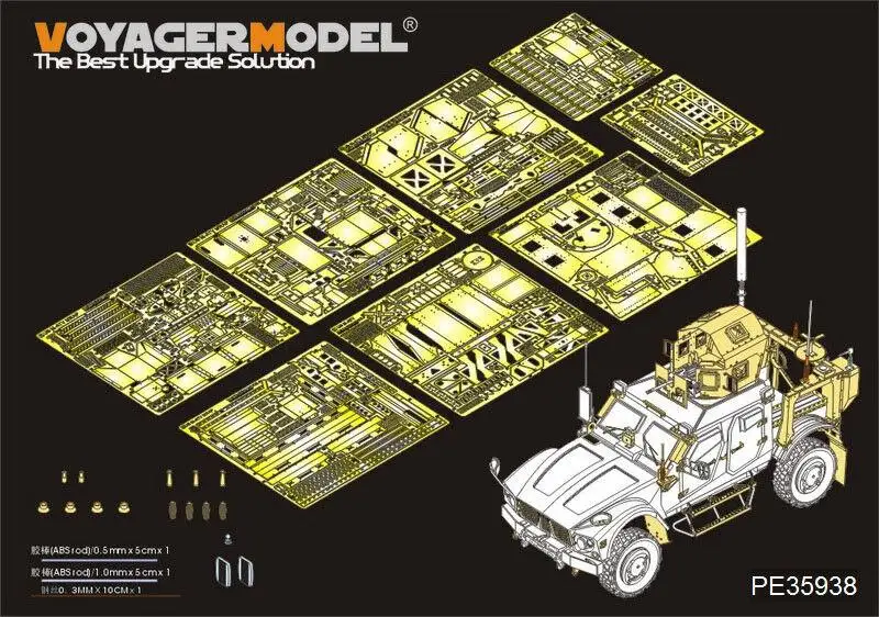 

Voyager 1/35 PE35938 U.S. M1240A1 M-ATV Detail Set (For PANDA HOBBY 35027)