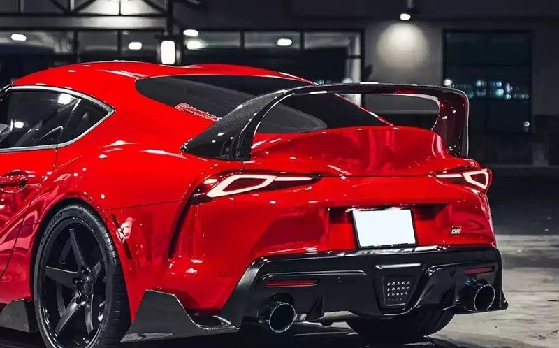 

Applies To: Toyota Supra A90 A91 Carbon Fiber GT Rear Spoiler Body Kit, Auto Parts Auto Parts Modification Parts
