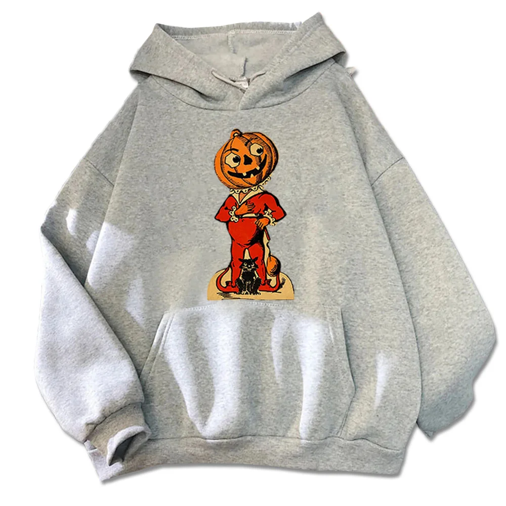 Trick or Treat Halloween Costume Gift for Friends Halloween Pumpkin Happy Halloween Png Print Pullover Multi-color Selection