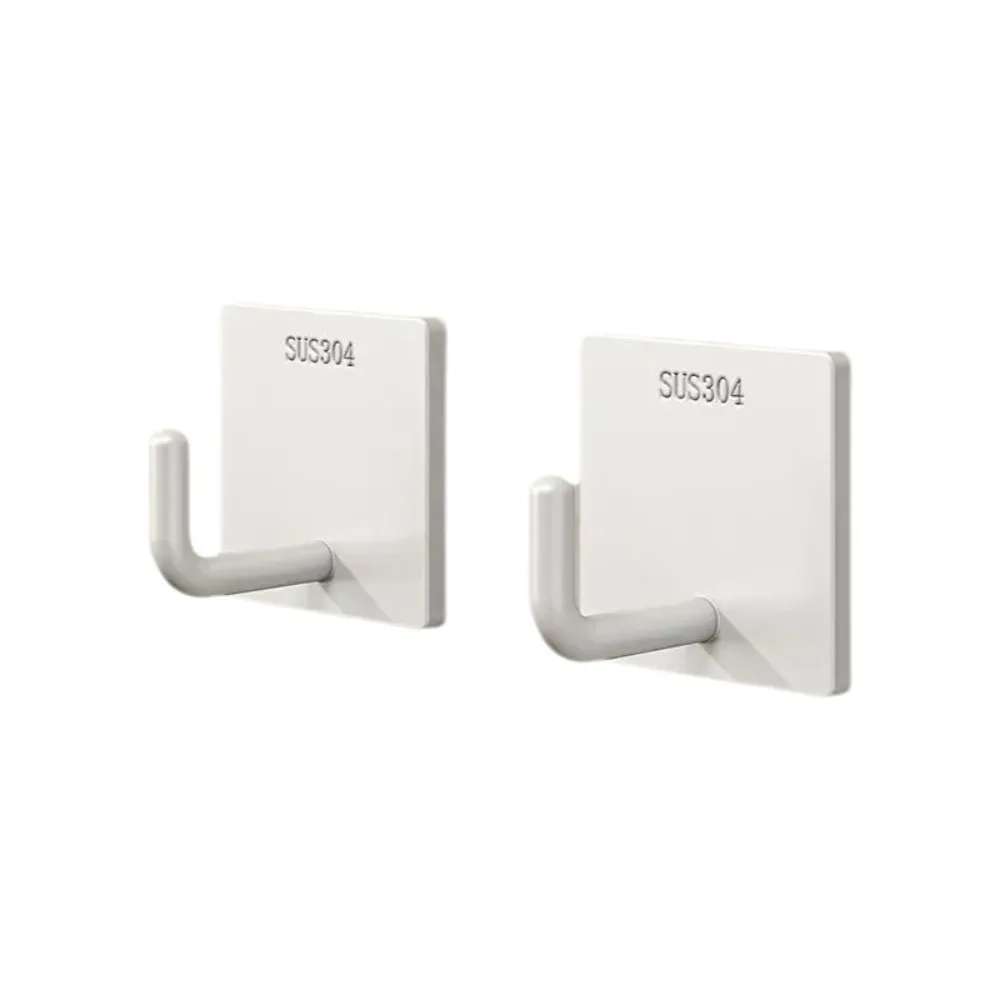 

20 шт. прочный клейкий крючок из нержавеющей стали, нержавеющий утолщенный прочный клейкий крючок, квадратный универсальный несущий крючок