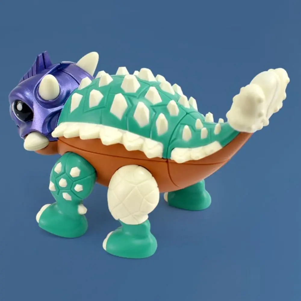 ของเล่นไดโนเสาร์แอนคิโลซอรัส รูปทรงลูกบาศก์หมุนได้ สำหรับการเรียนรู้และสนุกสนาน พร้อมฟังก์ชั่นการเล่นแบบมืออาชีพ