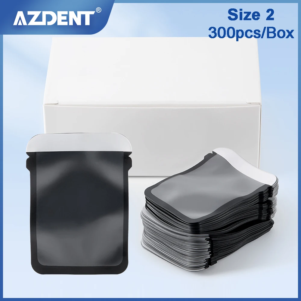 

AZDENT 300 шт./кор., стоматологический цифровой рентгеновский конверт с барьером, размер 2, 41 мм * 31 мм, рукава из фосфорной пластины