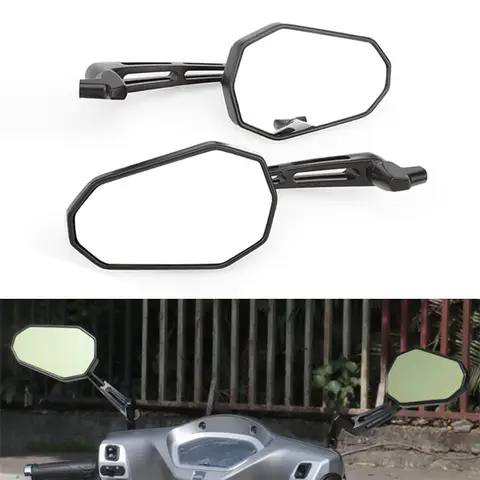 범용 알루미늄 합금 백미러 오토바이, 베스파 GT60 LX 스프린트 S 150 PX 125 가와사키 Z900 Z800 용, 8, 10mm 사이드 미러