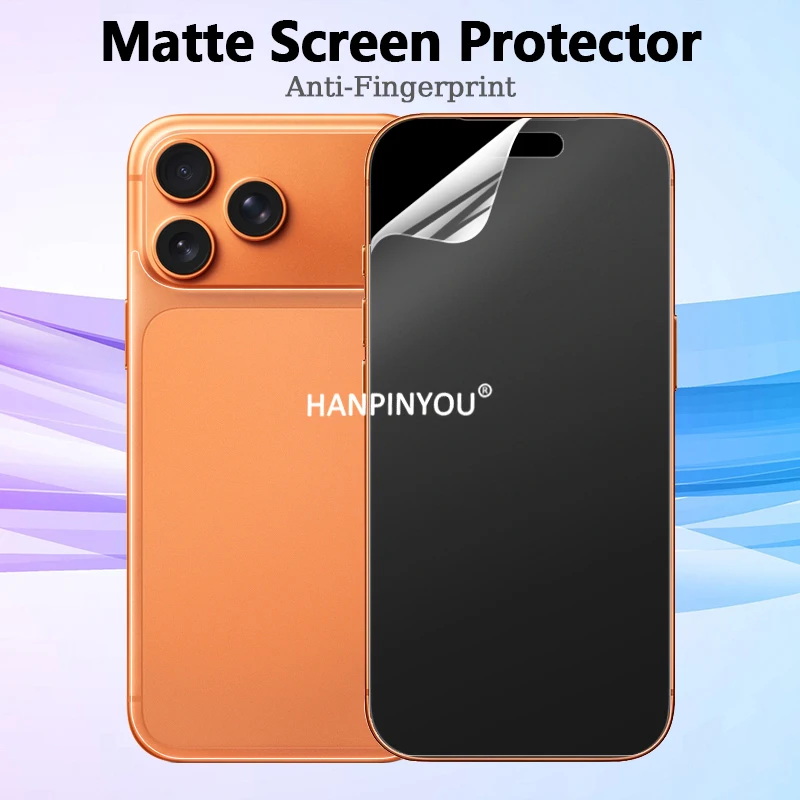 

HD/матовая защитная пленка для экрана для Apple iPhone 17 16 15 Pro Max Air Plus, гладкая сенсорная пленка с защитой от отпечатков пальцев, защита от царапин, ПЭТ задняя пленка