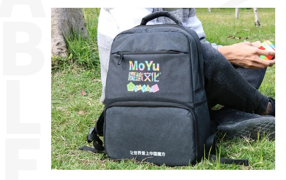 MoYu Rucksack Tasche Schwarz Professionelle Rucksack Tasche Für Magic Puzzle Cube 2x2 3x3x3 4x4 5x5 6x6 7x7 8x8 9x9 Schulter Tasche Handtasche – Detail 10
