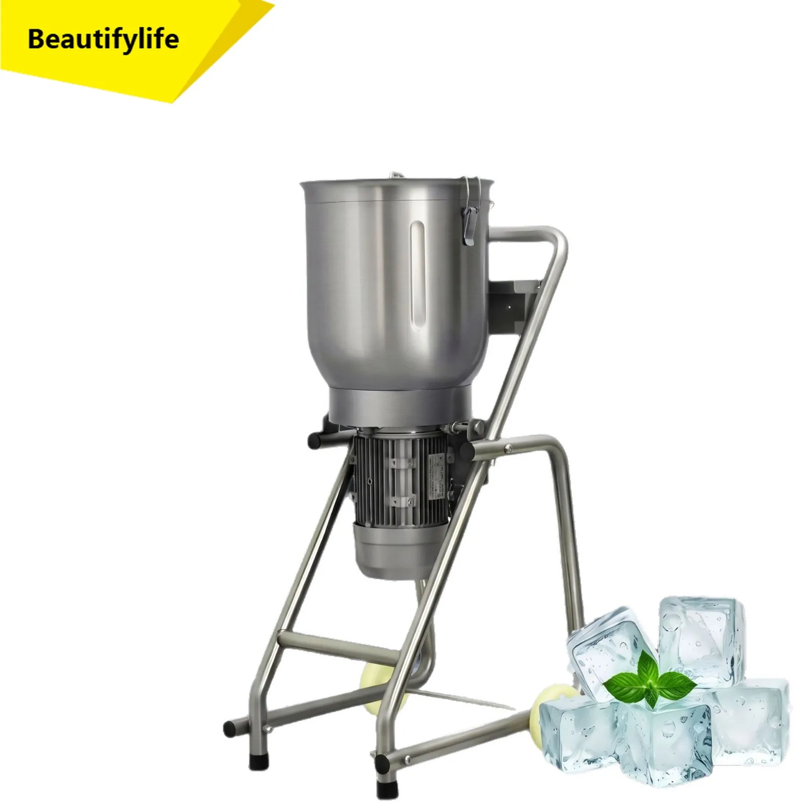 A61 commercial large-capacity shaved ice machine, stainless steel high-power ice crushing mixer