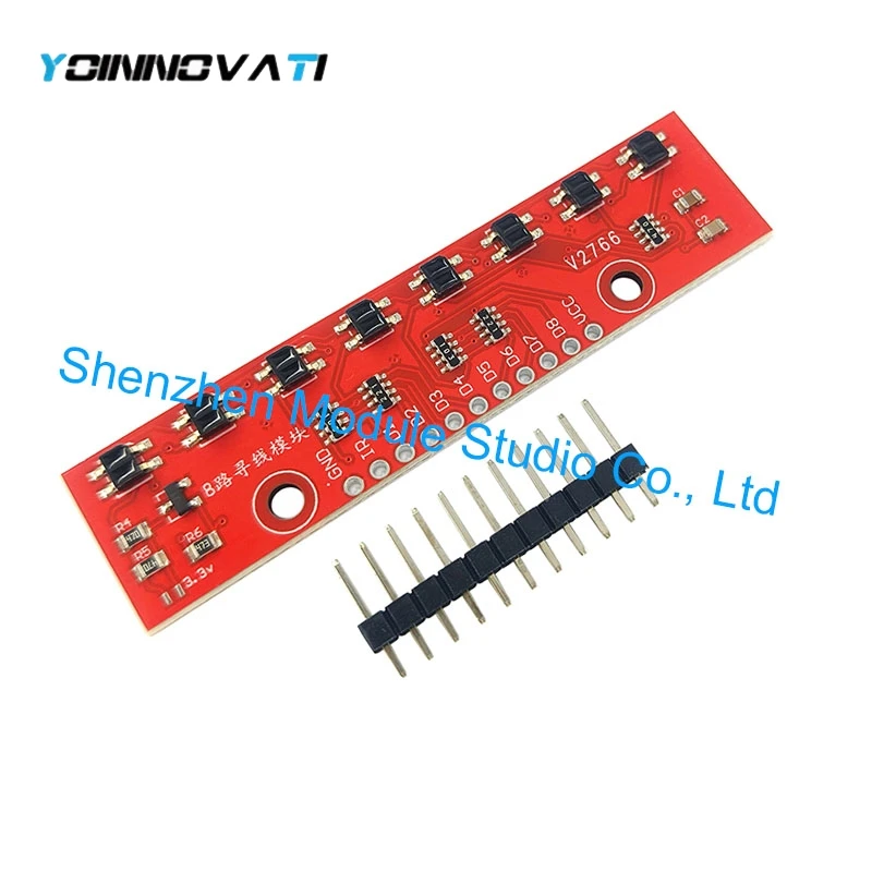 YT 8 Channel IR Tracking Sensor Module 8 CH Infrared Line Track Trace Detect Detection Board DIY Detector forArduino Smart Car