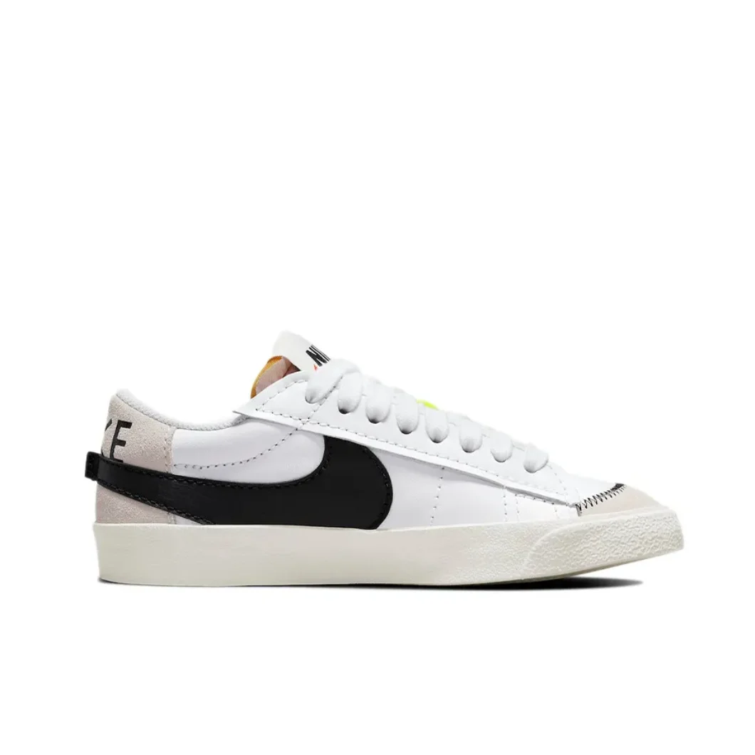 Nike Original Blazer 77 Jumbo Men's and Women's Comfort Breathable Board Shoes White Black and Gray Colorways