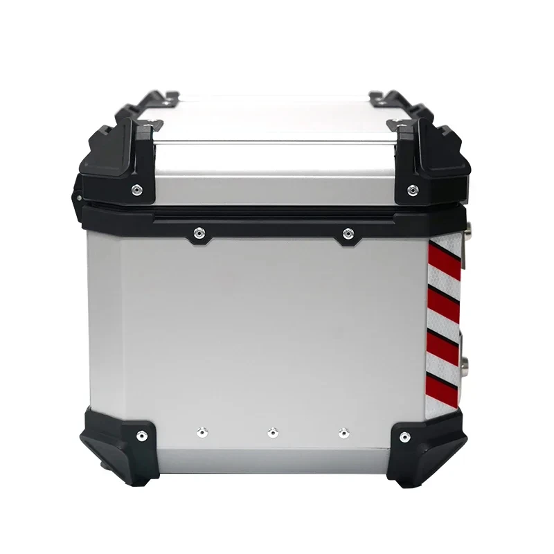 

Factory Hot Selling 45L Silver. Cer Box Aluminum Alloy Top Box Motorcycle Tail