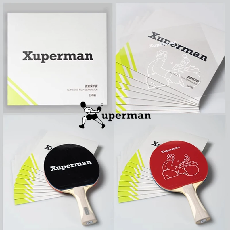 Xuperman Xuxin Recommended Ping Pong Paddle Rubber Protective Film Adhesive Clear Reusable Cover Table Tennis Rubber Protector