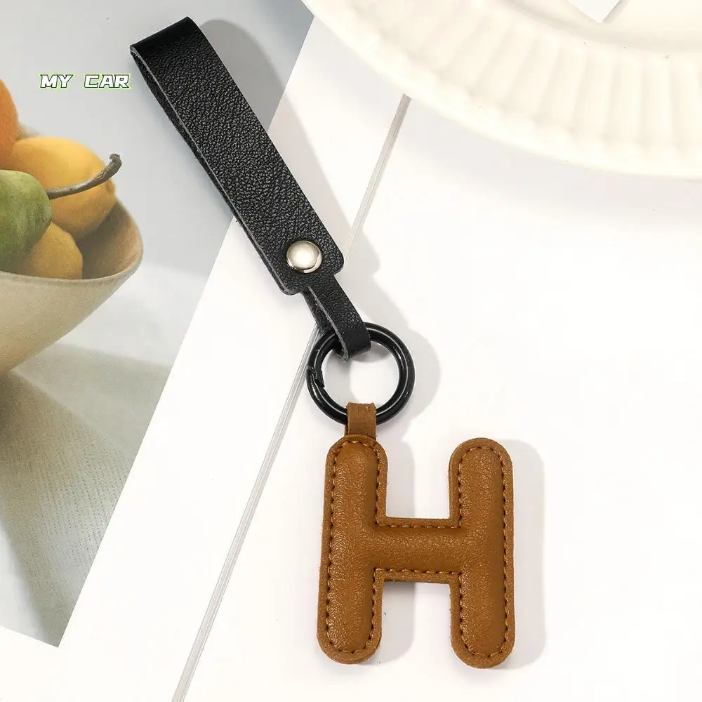

Keys Organizer PU 26 Letter Key Chain Key Ring Business Alphabet Car Key Buckle Bag Charms Waist Buckle Business Key Holder