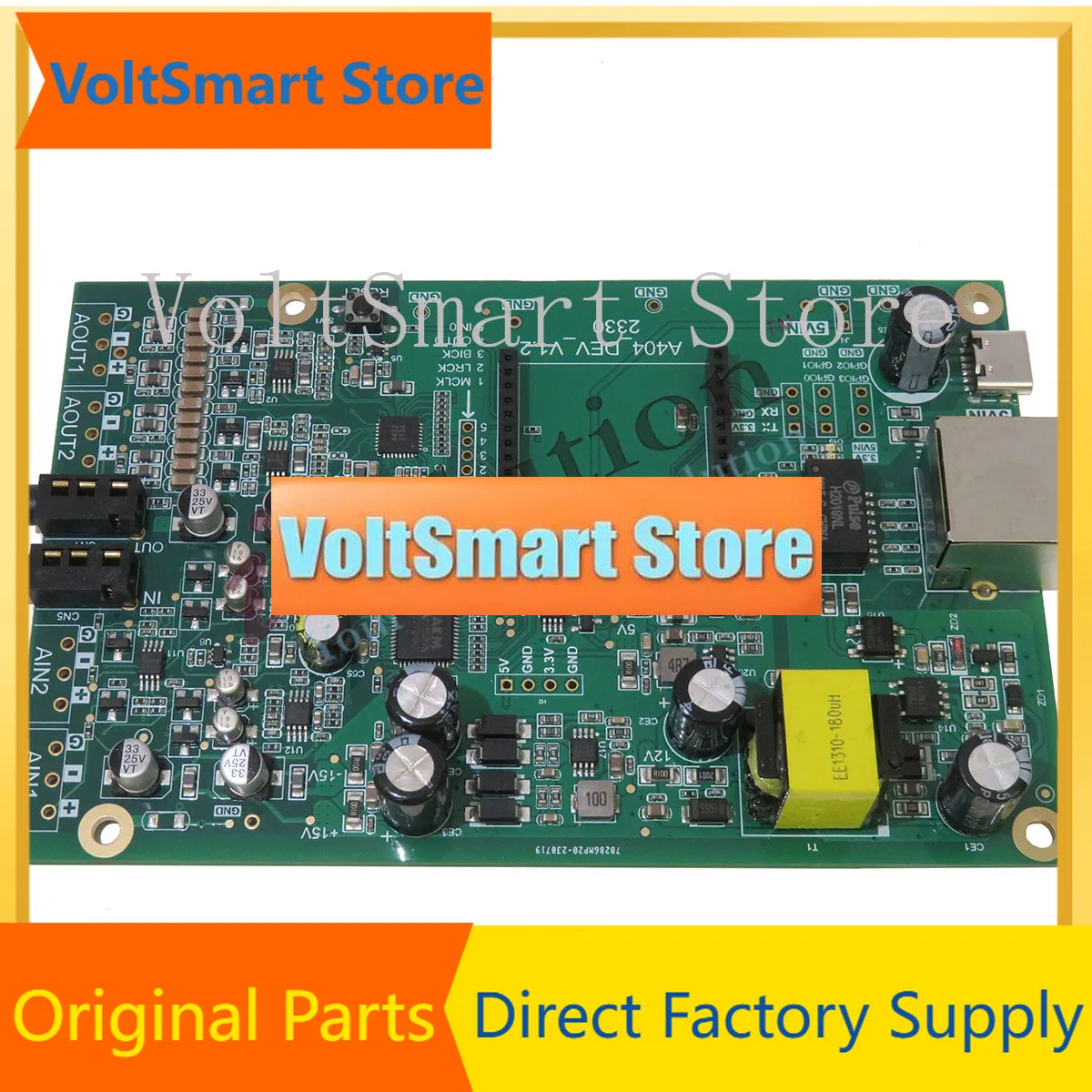 VoltSAudiocom Module Evaluation And Verification Board, Supporting A404/bf01 Modules And Poe Power Supply