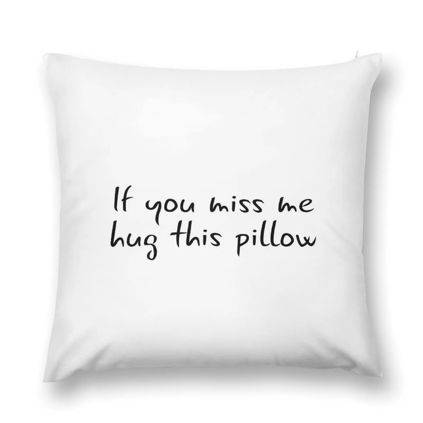 Long Distance Relationship: If You Miss Me Hug This Pillow Throw Pillow Sofa Cushions Decorative Sofa Cushions pillow