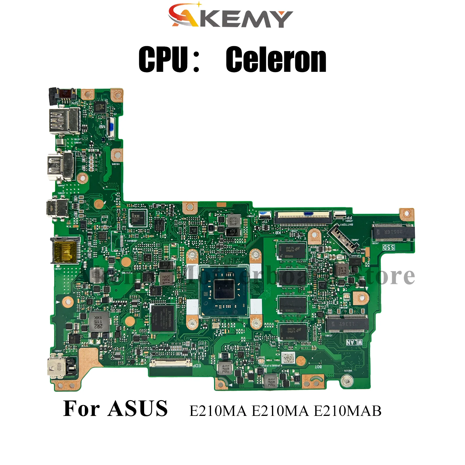 

E210MA Материнская плата для ноутбука ASUS EeeBook E210M E210MAB E210MA Материнская плата для ноутбука с процессором Celeron 100% тестирование ОК быстрая доставка