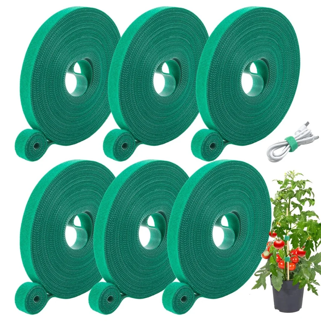 Plant Tape, Adjustable Twisted Zip Ties for Plant Support, Reusable Garden Zip Ties for Climbing Plants, Used for Plant Gardenin