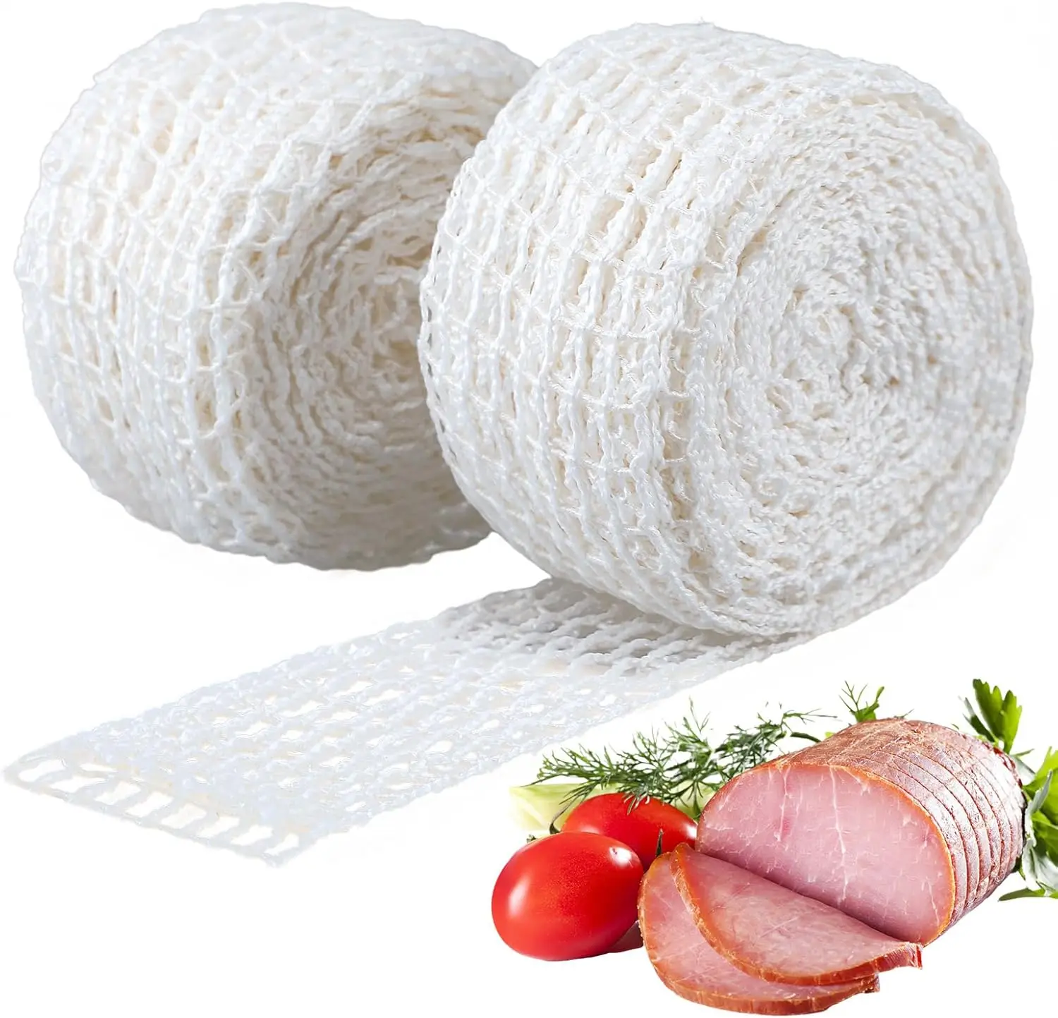 3/5/8M Meat Netting Roll Ham Sausage Net Sock Elastic Nettin