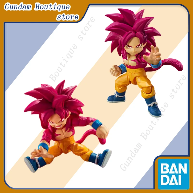 Oryginalna figurka Bandai SHF Dragon Ball Son Goku (MINI) Super Saiyan 4 -DAIMA- Anime Figurka Akcji Kolekcjonerska Model Zabawka Prezent dla Dzieci