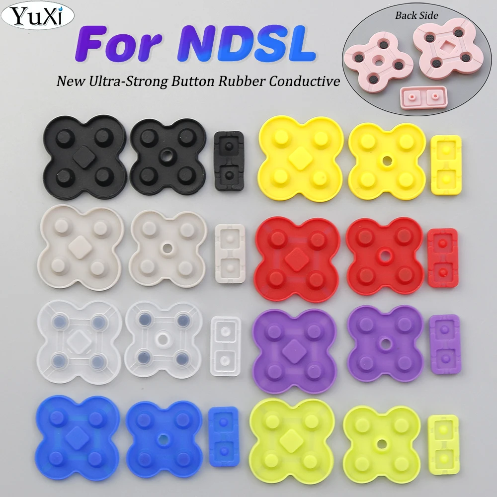 

1Set Button Rubber Conductive For Nintend NDS Lite Silicone Rubber Button Pads For NDSL Colorful Replacement Part