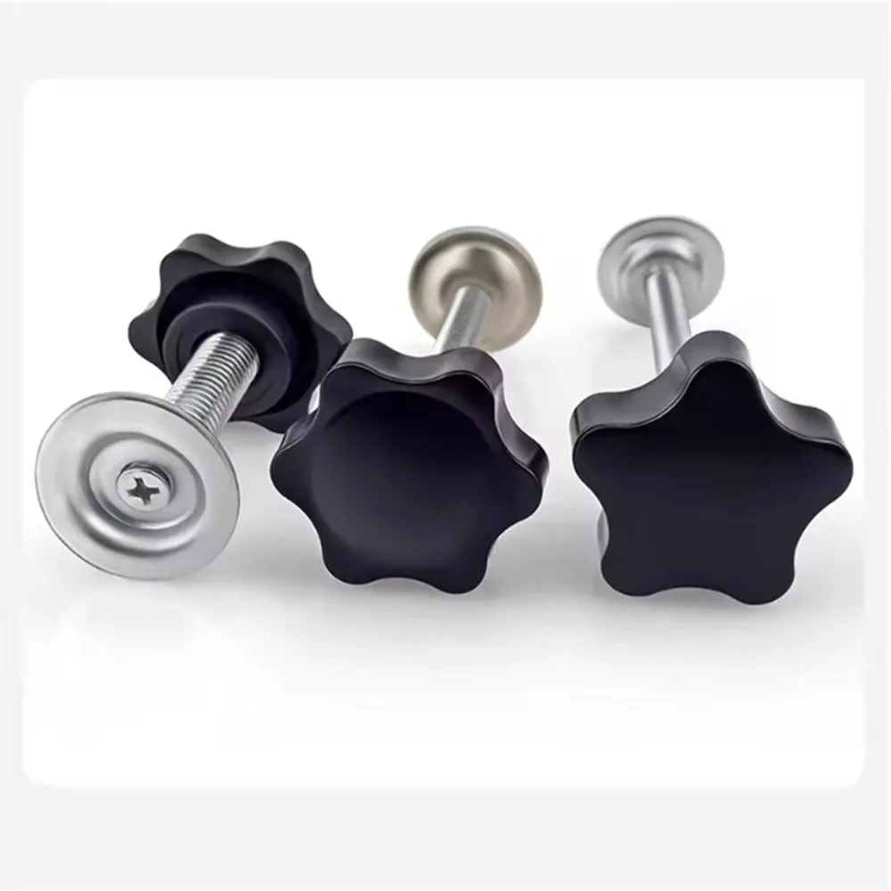 1Pcs Handle With Pressure Plate Plum Bakelite Hand Tighten Nuts Handles Knob Handle Head Screw M6 M8 M10 M12